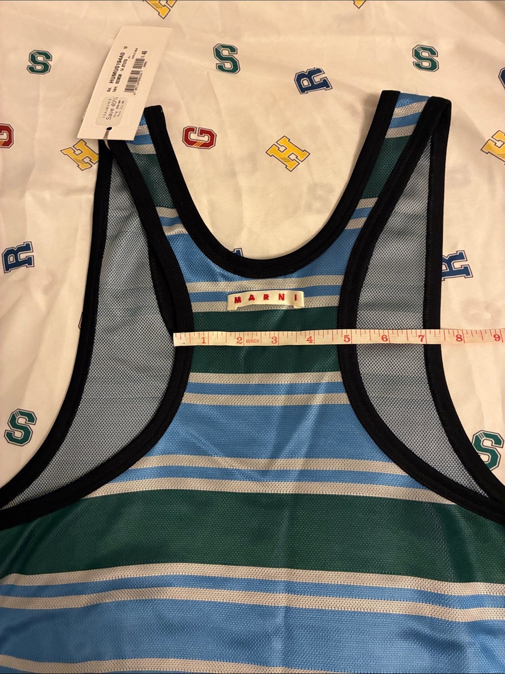 NWT Marni Striped Blue and Green MARNI Tank Top - Picture 15 of 16